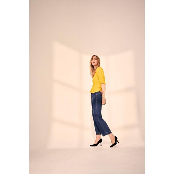 NWT CREAM Yellow Almas Blouse - Picture 5 of 11